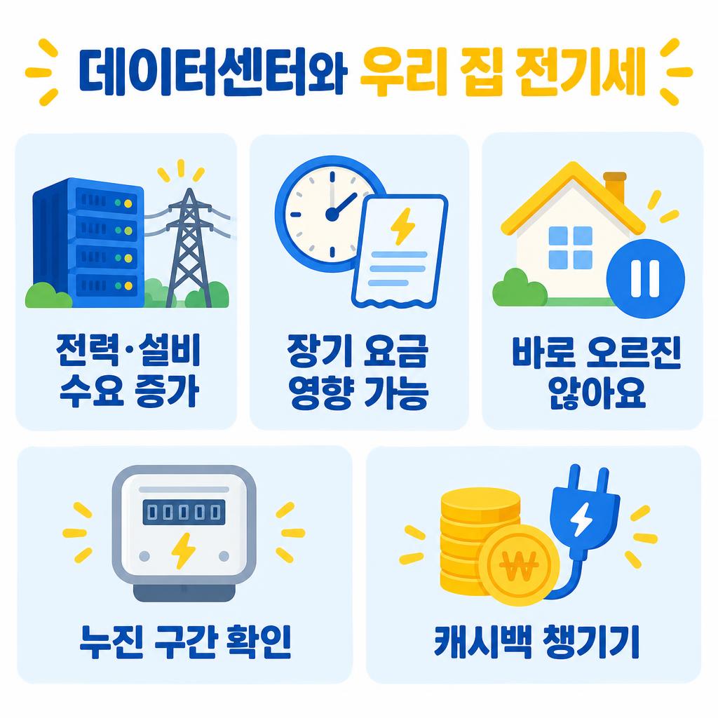 AI 데이터센터 전기요금 오르나? 내 전기세에 미치는 영향 3가지