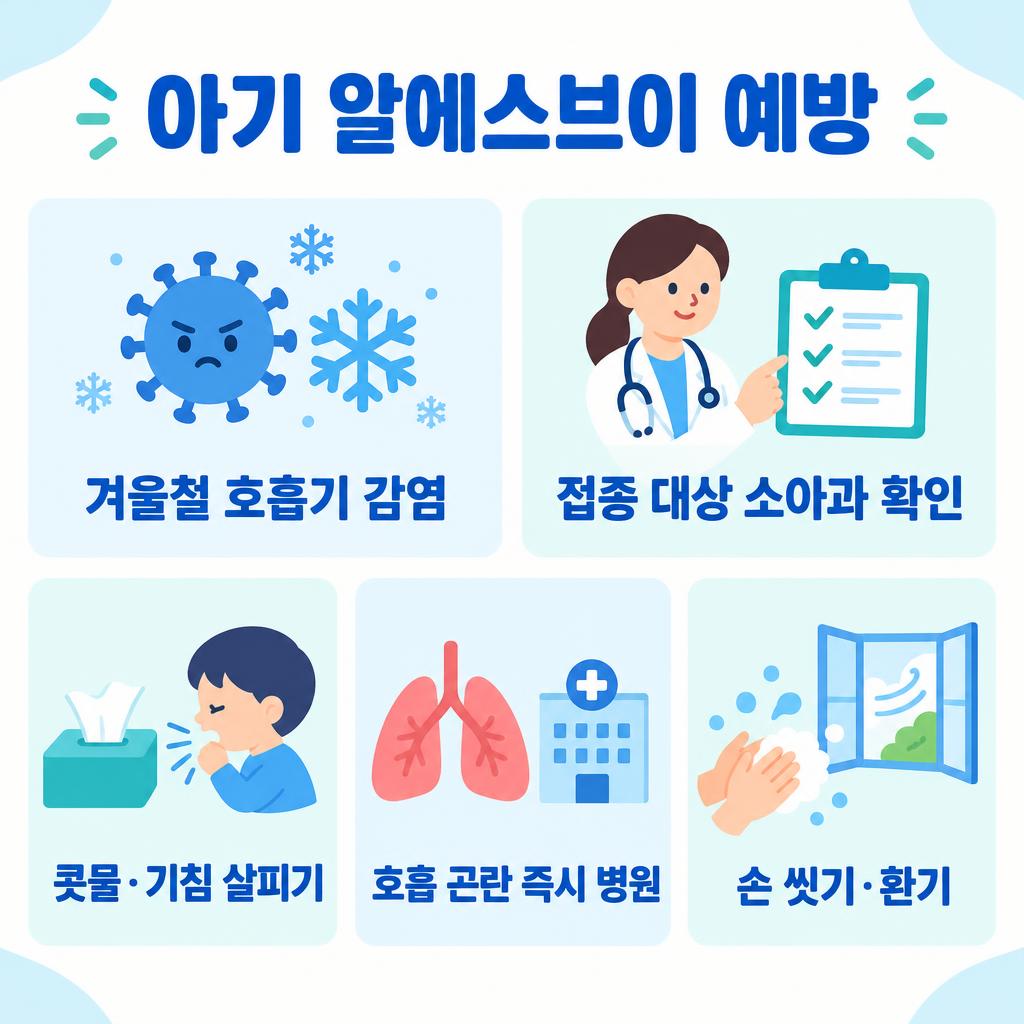 영유아 RSV 뜻·증상·예방법을 정리한 인포그래픽